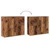 vidaXL Příborník old wood 91 x 29,5 x 75 cm kompozitní dřevo