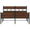 vidaXL Rám postele bez matrace hnědý dub 140 x 190 cm kompozitní dřevo