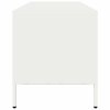 vidaXL TV skříňka bílá 135 x 39 x 43,5 cm ocel válcovaná za studena