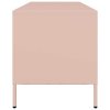 vidaXL TV skříňka růžová 135 x 39 x 43,5 cm ocel válcovaná za studena