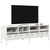 vidaXL TV skříňka bílá 135 x 39 x 43,5 cm ocel válcovaná za studena