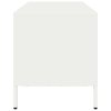 vidaXL TV skříňka bílá 101,5 x 39 x 43,5 cm ocel válcovaná za studena