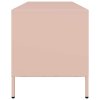 vidaXL TV skříňka růžová 135 x 39 x 43,5 cm ocel válcovaná za studena