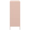 vidaXL Skříň růžová 39 x 35 x 103,5 cm ocel