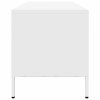 vidaXL TV skříňka bílá 202 x 39 x 43,5 cm ocel válcovaná za studena