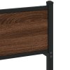vidaXL Kovový rám postele bez matrace hnědý dub 183 x 213 cm