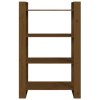 vidaXL Knihovna / dělicí stěna medově hnědá 80x35x125 cm masivní dřevo