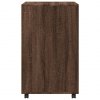 vidaXL Skříňka na kolečkách hnědý dub 60 x 48 x 81 cm kompozitní dřevo