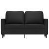 vidaXL 2místná pohovka černá 120 cm umělá kůže