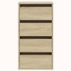 vidaXL Rohová zásuvková komoda dub sonoma 40 x 41 x 76 cm kompozit