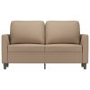 vidaXL 2místná pohovka cappuccino 120 cm umělá kůže