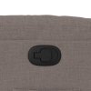 vidaXL Polohovací křeslo taupe textil