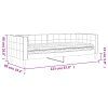 vidaXL Válenda s matrací tmavě šedá 80 x 200 cm samet