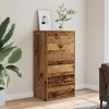 vidaXL Příborník se 6 zásuvkami old wood 50 x 34 x 96 cm dřevotříska