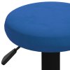 vidaXL Barové židle 2 ks modré samet