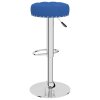 vidaXL Barové stoličky 2 ks modré textil