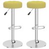 vidaXL Barové židle 2 ks zelené textil
