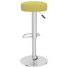 vidaXL Barové židle 2 ks zelené textil