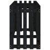 vidaXL Vyvýšený záhon plotový design černý 200x50x70 cm masiv borovice