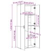 vidaXL Skříň highboard dub sonoma 70 x 35 x 180 cm kompozitní dřevo