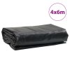 vidaXL Plachta antracitová 4 x 6 m 650 g/m²