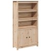 vidaXL Skříň highboard 80 x 35 x 154 cm masivní borové dřevo