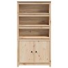 vidaXL Skříň highboard 80 x 35 x 154 cm masivní borové dřevo