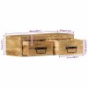 vidaXL Nástěnná TV skříňka 60 x 30 x 19 cm masivní hrubý mangovník