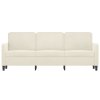 vidaXL 3místná pohovka krémová 180 cm samet
