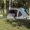 vidaXL Rodinný stan tunel pro 6 osob modrý nepromokavý