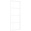 vidaXL Posuvné dveře ESG sklo a hliník 76 x 205 cm bílé