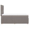 vidaXL Box spring postel s matrací taupe 90x190 cm textil
