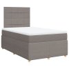 vidaXL Box spring postel s matrací taupe 120x190 cm textil