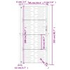 vidaXL Zahradní branka 105 x 205 cm z cortenové oceli, čtvercový design