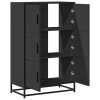 vidaXL Skříň highboard černá 68x35x106,5 cm kompozit a kov