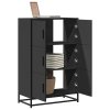 vidaXL Skříň highboard černá 68x35x106,5 cm kompozit a kov