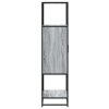 vidaXL Skříň highboard šedá sonoma 68x35x139cm kompozitní dřevo a kov