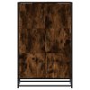 vidaXL Skříň highboard kouřový dub 68x35x106,5 cm kompozit a kov
