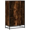 vidaXL Skříň highboard kouřový dub 68x35x106,5 cm kompozit a kov
