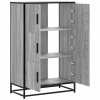 vidaXL Skříň highboard šedá sonoma 68x35x106,5 cm kompozit a kov