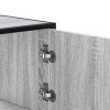 vidaXL Skříň highboard šedá sonoma 68x35x106,5 cm kompozit a kov