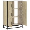 vidaXL Skříň highboard dub sonoma 68x35x106,5 cm kompozit a kov