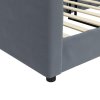 vidaXL Válenda tmavě šedá 100 x 200 cm samet
