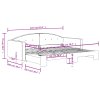 vidaXL Válenda s přistýlkou tmavě šedá 90 x 200 cm samet