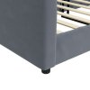 vidaXL Válenda tmavě šedá 80 x 200 cm samet