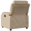 vidaXL Elektrické masážní polohovací křeslo cappuccino umělá kůže