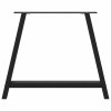 vidaXL Nohy k jídelnímu stolu ve tvaru A, 2 ks, černé, 100 x (72-73) cm, ocel