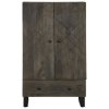 vidaXL Skříň highboard černá 60x33x100 cm masivní mangovníkové dřevo