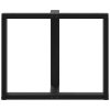 vidaXL Nohy k jídelnímu stolu ve tvaru T, 2 ks, černé, 100 x 35 x (72-73) cm, ocel