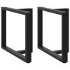 vidaXL Nohy k jídelnímu stolu ve tvaru T, 2 ks, černé, 100 x 35 x (72-73) cm, ocel